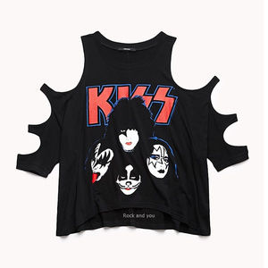 Forever 21 Tops - Kiss Band Logo Masks Tank Top Tee L NWT Forever 21 Tops - Kiss Band Logo Masks Tank Top Tee L NWT